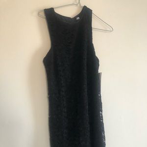 Black Nylon Short Dress Size M by Design Lab